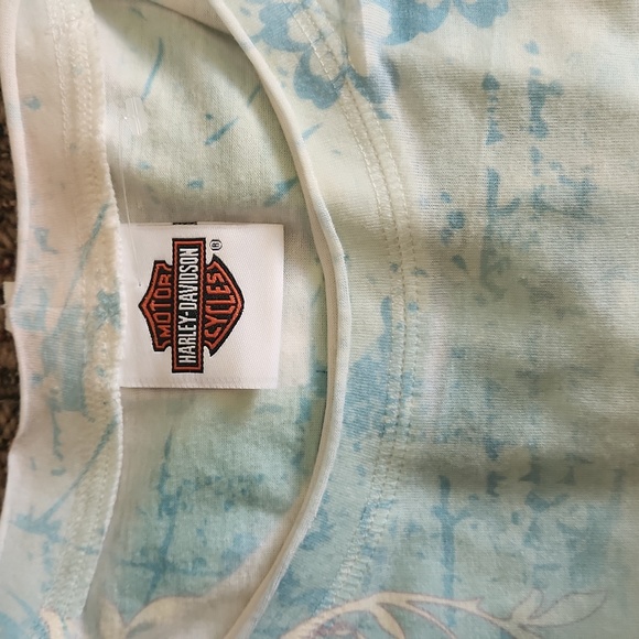 SALE! Spring Harley Davidson flowers and butterflies tshirt - Picture 6 of 6